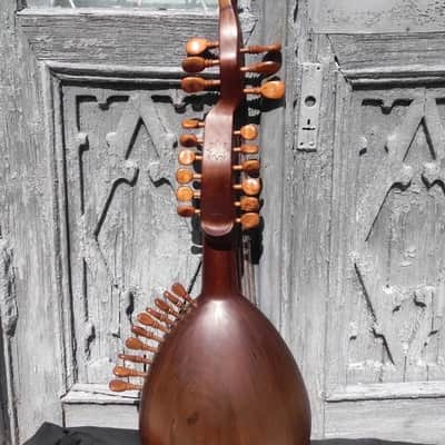Torban Ukranian Teorban Folk Instrument Theorbo Lute Master Handmade Muzeum image 6