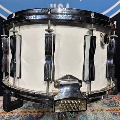 Ludwig - 8x14" 1970s 12 Lug Coliseum Classic Snare Drum, White Cortex image 16
