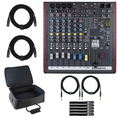 Allen & Heath ZED60-10FX 10 Channel Multipurpose PA Live Mixer w Effects & Case image 1