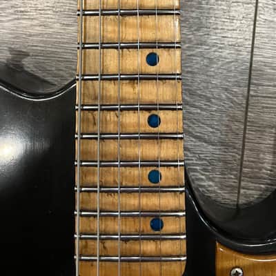 WanderKaueven Custom T-Style Electric Guitar - aged black finish image 7