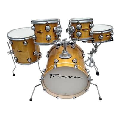 Trixon Volta 5 Piece Drumit Natural Gloss Lacquer image 4