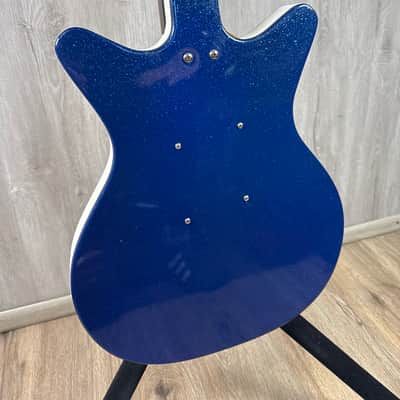 Danelectro 59M NOS+ Metalflake 60th Anniversary 2019 - Present - Blue Metalflake image 5
