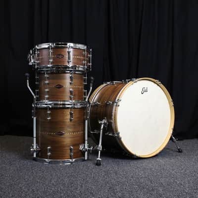 Craviotto 4 Pc Solid Shell Walnut Drum Kit - 20/12/14/5.5x14 (Pre-Owned) image 1
