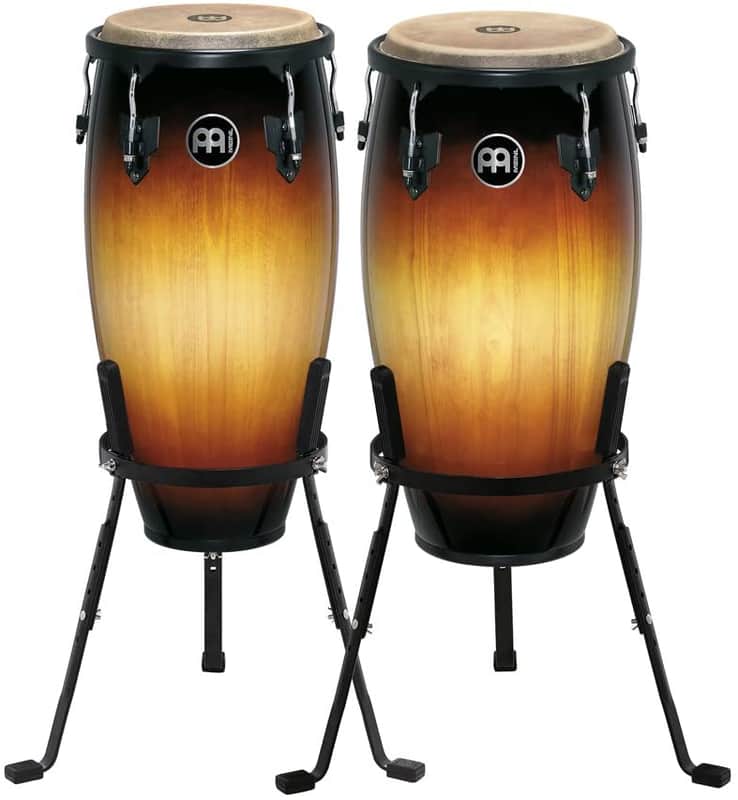 Meinl Headliner Congas 11-12in (with stands) - Vintage Sunburst image 1