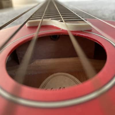 Washburn Rover RO10SK 34 Inch Travel Guitar in Red, Spruce Top, Rosewood Fingerboard image 12