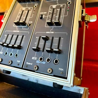 Custom Roland System 700 Dual VCF filter module 703f 703a side cabinet 1970’s original vintage analog modular synth synthesizer image 2