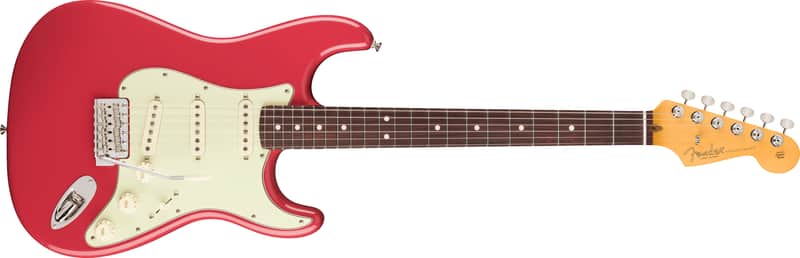 Fender American Professional Classic Stratocaster Rosewood FB Faded Dakota Red with Bag