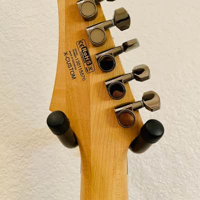 Cort X Custom Double Cut Seymour Duncan Pickups Lic. Floyd Rose 2013 Black Metallic image 20