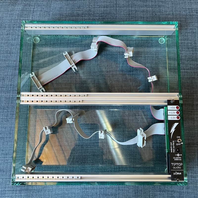 Casa Modular Custom Made 52HP 6U Clear Acrylic EuroRack Case w/Power MINT! image 1