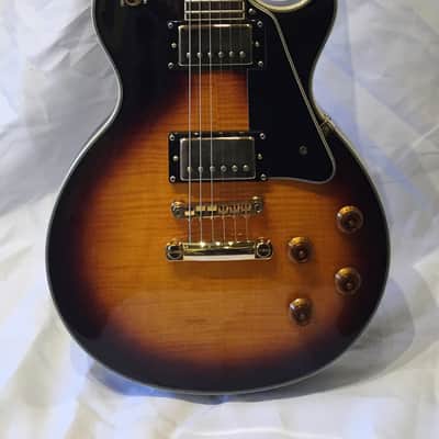 Epiphone Les Paul Custom Flame Maple Tobacco Burst image 3