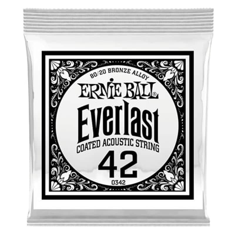 Ernie Ball Ernie Ball Everlast 80/20 Bronze Wound Single 042 B...