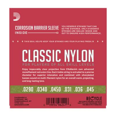 D'Addario EJ27N 1/2 Student Nylon Fractional, Normal Tension image 2