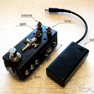 High gain distortion guitar pedal in the style of gothic metal image 2