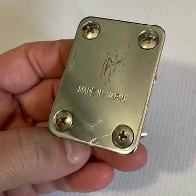 1983-84 Matsumoku Era Kramer Made in Japan Focus Model Guitar Chrome Narrow Neckplate Neck Plate & Screws image 3