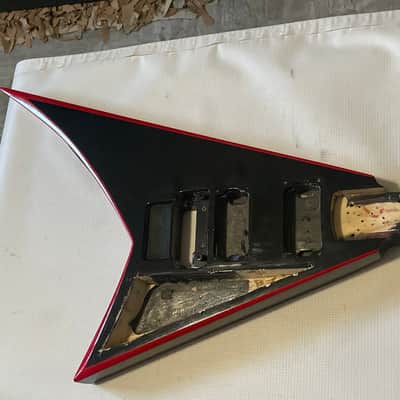 2016 Jackson JS32RM Randy Rhoads RR Black w/ Red Bevels Guitar Body Floyd Tremolo Ready image 3