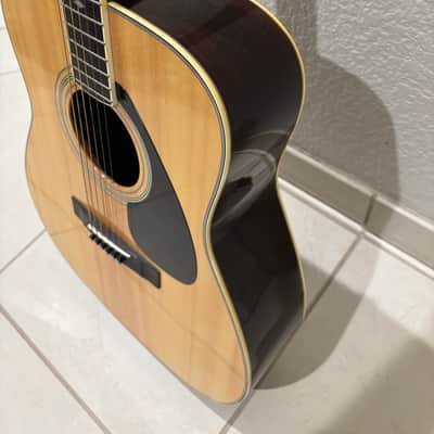 Yamaha FG-365SII 1983 - gloss natural finish on a solid spruce top and a three-piece rosewood back and sides image 11