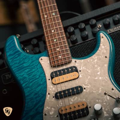 Fender Michiya Haruhata Stratocaster 2020 - Transparent Blue image 3