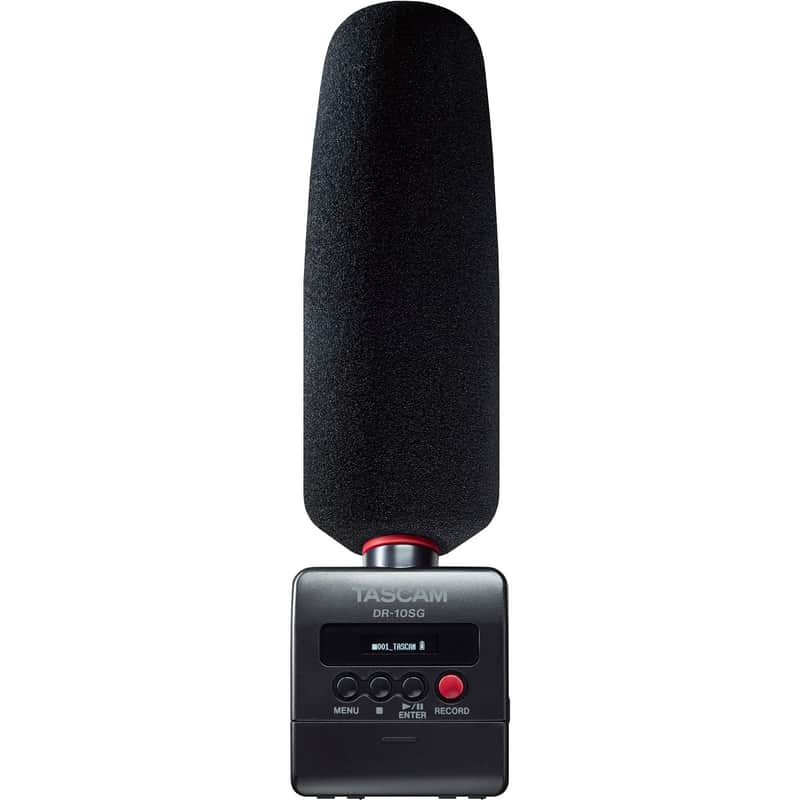 Tascam DR-10SG Camera-Mountable DSLR Audio Recorder with Shotgun Microphone image 1
