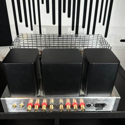 Rare Antique Sound Lab Typhoon DT Tube Amplifier 50 Vintage Watts Brushed Aluminum, Superb! image 7
