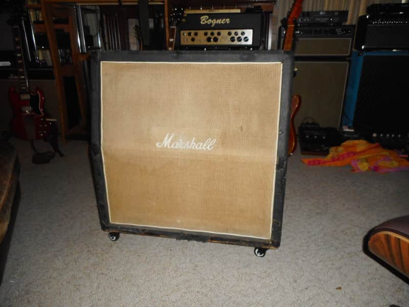 Vintage 1960s Marshall 4x12 Basketweave Guitar Amp Cabinet *Mournblade* image 1