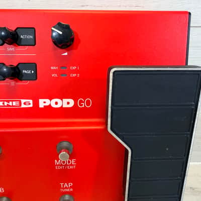 Line 6 POD Go Limited Edition Red Multi-Effects Processor w/ Power Supply 2022–2020s image 3