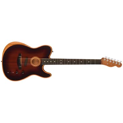 American Acoustasonic Telecaster All-Mahogany Bourbon Burst Fender image 2