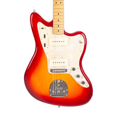 2020 Fender American Ultra Jazzmaster Electric Guitar, Maple Fingerboard, Plasma Red Burst, US2000XXXX image 4