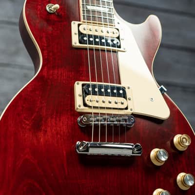 Gibson Les Paul Trad Pro V 2021 - Satin wine red image 4