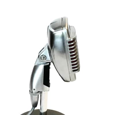 Beautiful Vintage 1960’s Art Deco Shure 51 “Sonodyne” Microphone w/ Stand & Cable-Nat King Cole Mic image 4