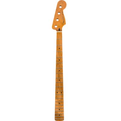 Fender ROASTED MAPLE Jazz/J-Bass Neck, Medium Jumbo Frets, 9.5", C Shape image 10