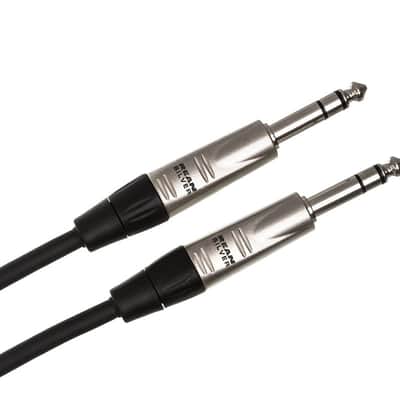 HOSA HSS-010 10' Pro Balanced Interconnect, REAN 1/4 In TRS To Same image 1