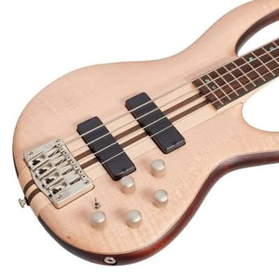 Cort Artisan A4 Plus Neck-Through Electric Bass, Open Pore Natural image 3
