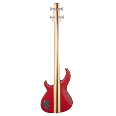 Aria Pro II SB-700 4-String Bass Guitar - Paduak Red image 8