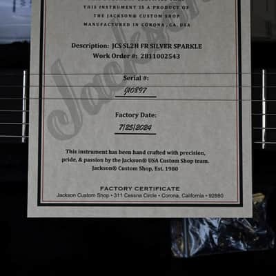Jackson Custom Shop SL2H Soloist FR - Silver Sparkle image 19