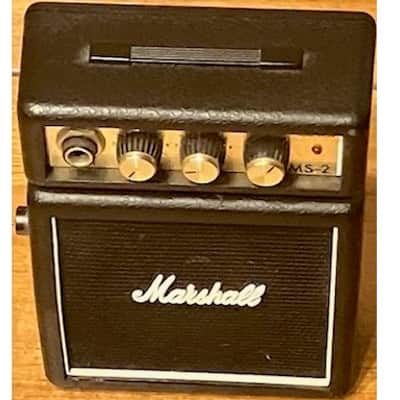 Marshall Micro Stack MS-2 1-Watt 1x2" Battery-Powered Guitar Combo 2012 - Present - Black image 3