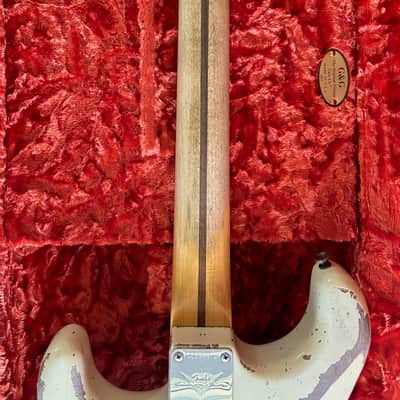 Fender CS Masterbuilt Greg Fessler MVP '69 Super Heavy Relic Stratocaster 2022 - Super Heavy Relic Vintage White image 9