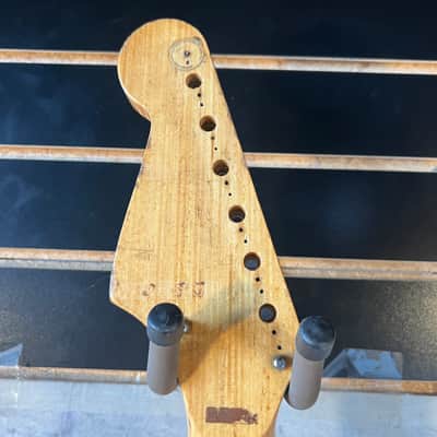 Unknown Vintage Japanese Electric Guitar Neck Missing Nut image 10