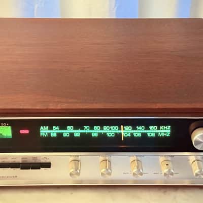 Harman/Kardon 50+ Vintage Multichannel Receiver with Original Wood Case — Serviced, Cleaned, LED Dial Lighting image 8