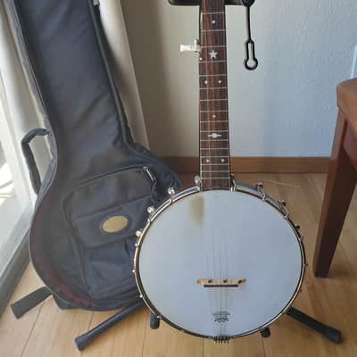 Saga 5-string Banjo with bag/strings image 1