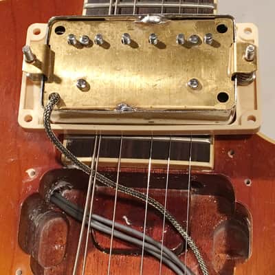2000 Fuji-Gen Epiphone Japan Les Paul LPS-80 Long Tenon Honey Burst with Gibson Case, Headstock image 9