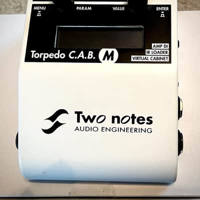 Two Notes Torpedo C.A.B. M Speaker Simulator / Amp DI 2019 Used Mint - White w/original box, power supply, cable, etc. image 5