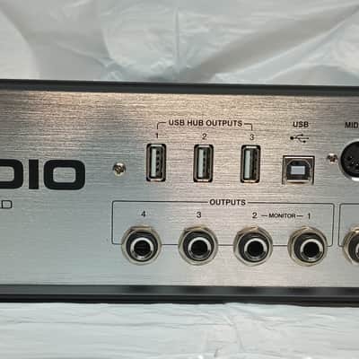 M-Audio M-Track Quad 4x4 Audio/MIDI Interface 2010s - Silver/Black image 2