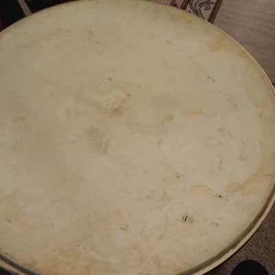 WFL Leedy Ludwig VINTAGE USA Gretsch 20" Calf Skin Bass Drum Head 40s 50s NICE SHAPE NO TARIFFS image 9