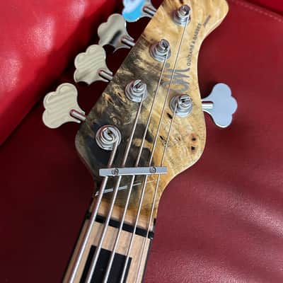 Mayones Jabba Custom 5 Buckeye Burl top | Reverb
