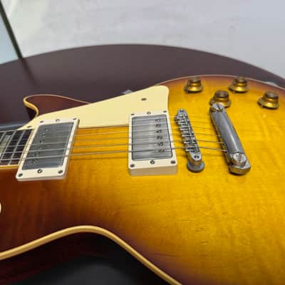 2024 Gibson Custom Shop 1958 Les Paul Standard "CME Spec" Slow Iced Tea Fade VOS w/60 V2 Neck Profile image 14