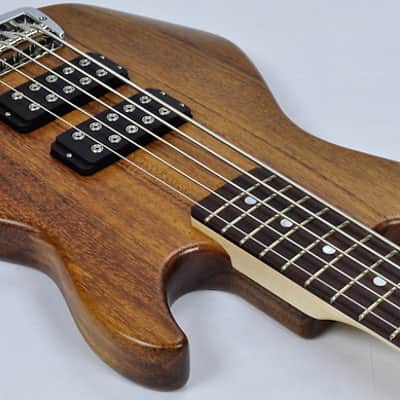 G&L L-2500 USA Custom 5 String Monkey Pod Bass in Natural Satin image 6