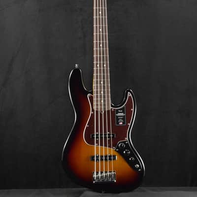 Fender American Professional II Jazz Bass V 3-Color Sunburst Rosewood Fingerboard image 2