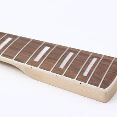 Maple Replacement Electric Bass Guitar Neck, 4-String 20 Fret 34'' Scale Length 38mm Nut and 64mm Heel Rosewood Fretboard Bolt On Unfinished Bass Neck DIY Installation & Repair image 3