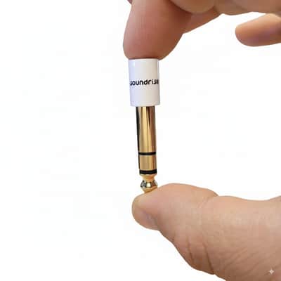 Soundrise White Ceramic Audio Adapter 3-Pack – 1/8" (3.5mm) to 1/4" (6.35mm) TRS – Gold-Plated Stereo Headphone Jack Converters image 4