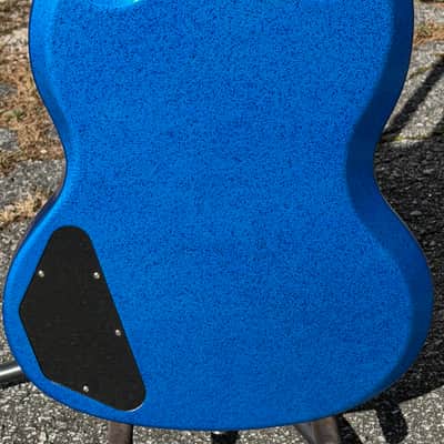 2018 Gibson Custom Shop Les Paul SG Standard W/OHSC Blue Sparkle Prototype image 7